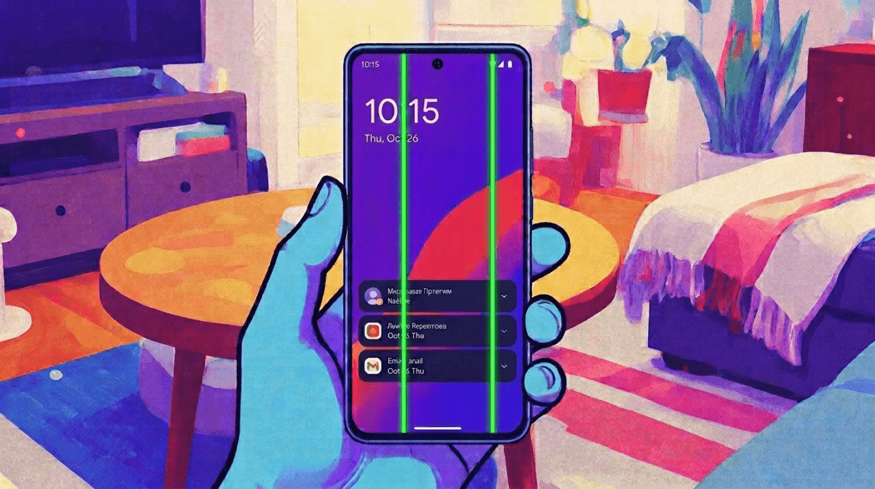 The Green Line Mystery: Why Your Phone Screen Suddenly Betrays You 16 The Green Line Mystery: Why Your Phone Screen Suddenly Betrays You greenline-on phone
