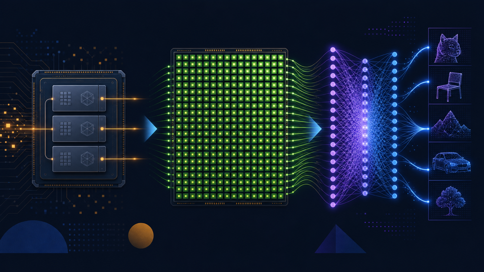 NVIDIA Was 30 Days From Death. Now It Runs the AI Economy 10 NVIDIA GPU parallel computing for the AI economy, with hundreds of compute cores feeding a neural network.